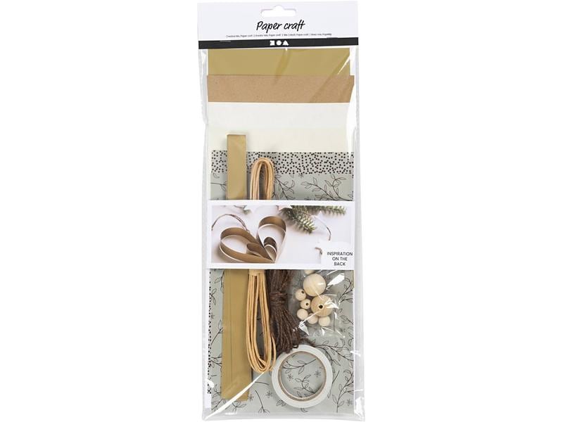 Creativ Company Bastelset Papier Kreativ-Mix für Weihnachts Vielfältige Papier Deko für Weihnachten