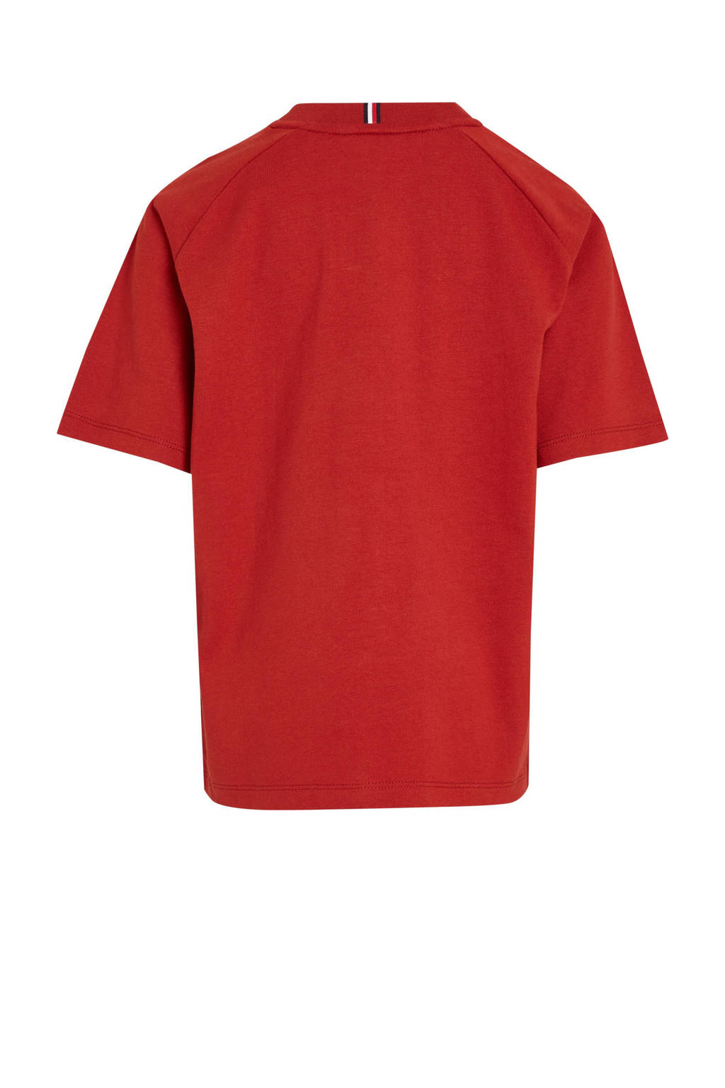 Tommy Hilfiger T-shirt met logo helderrood