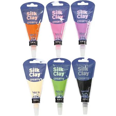 Silk Clay® Cremefarbenes Set 6 x 35 ml