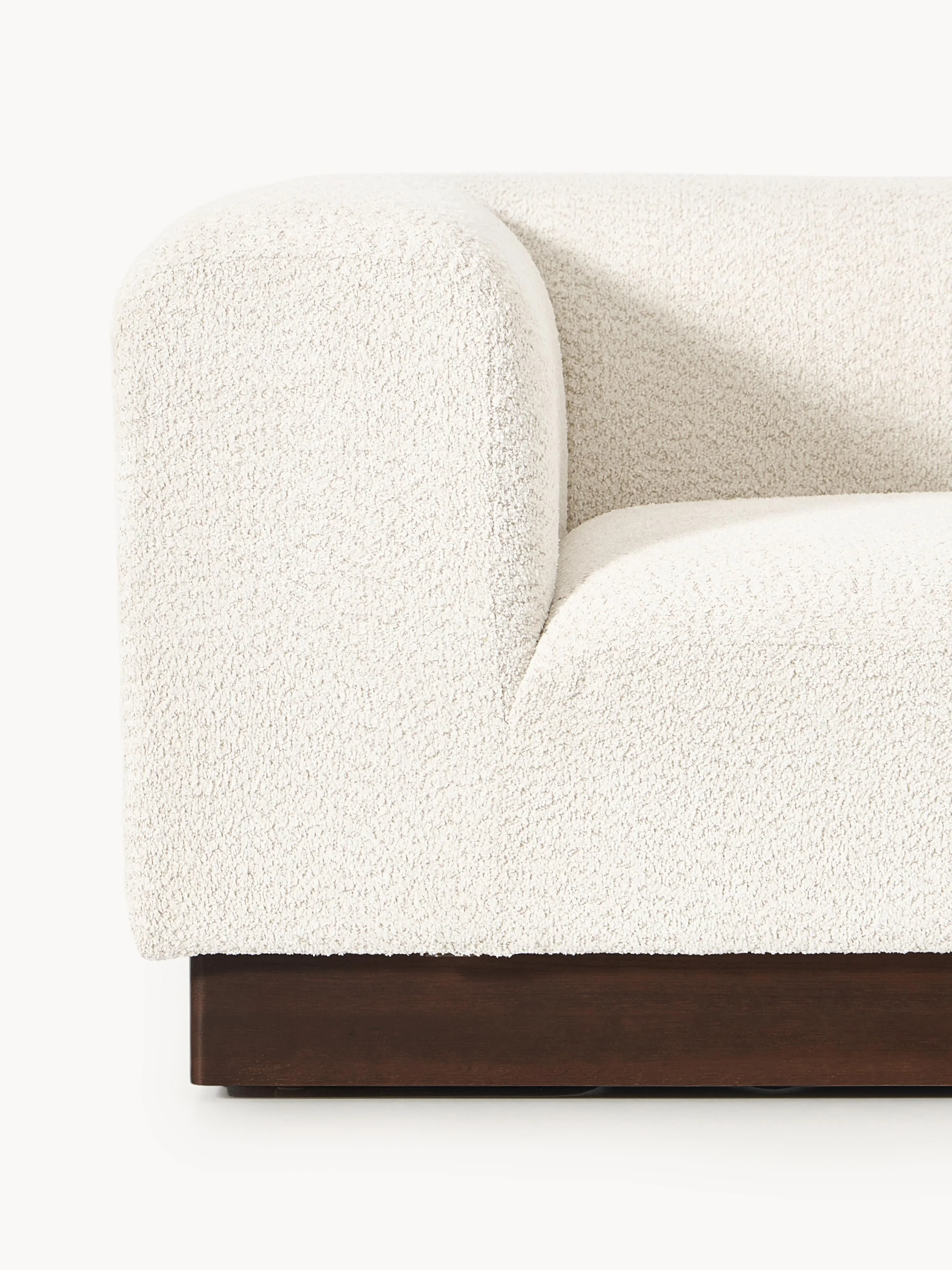 Modulaire bank Natalie (3-zits) van teddy-bouclé
