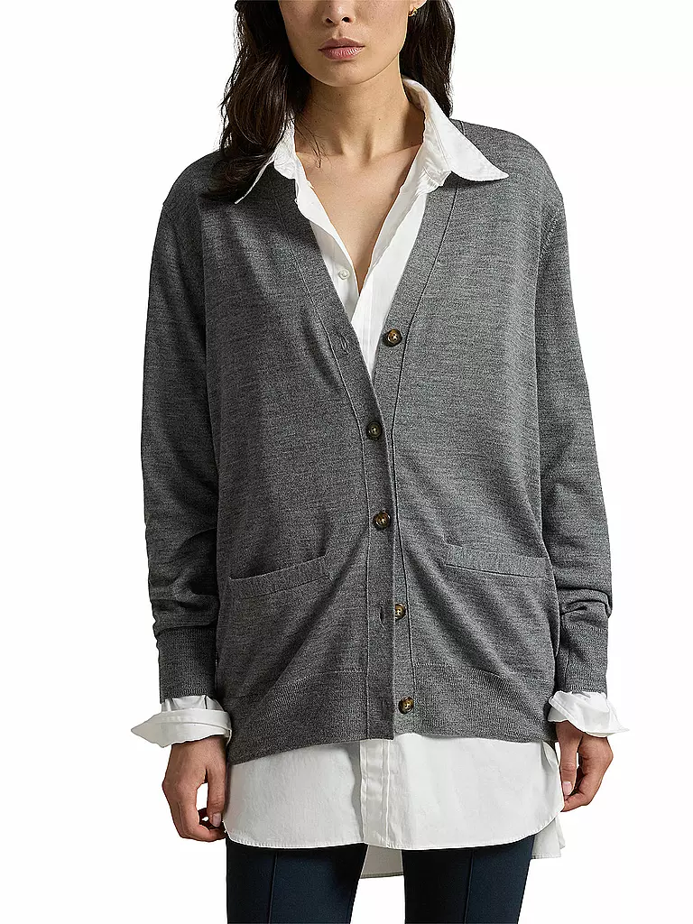 POLO RALPH LAUREN Strickjacke grau