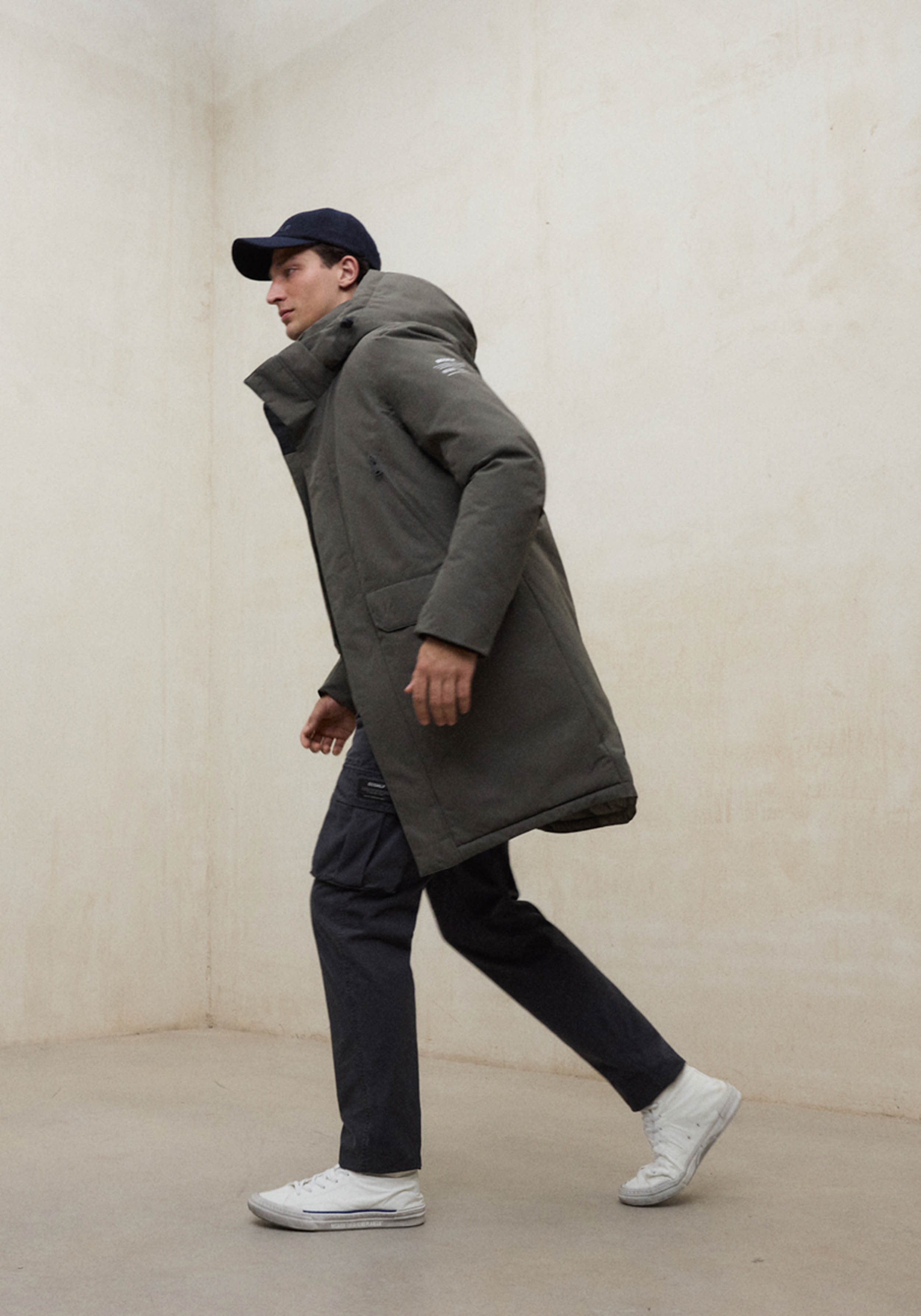 Ecoalf Herrenmantel Iceberg Jacket Asteroid