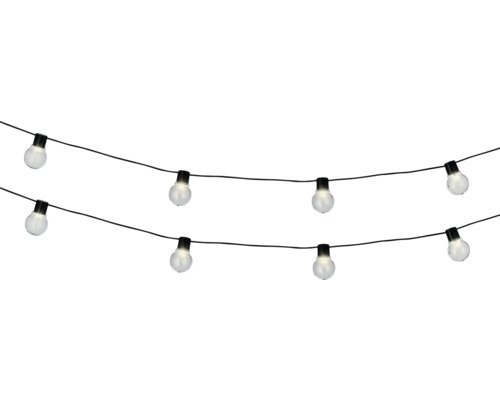 LED-feestverlichting, lichtsnoer Lumineo, 20 lampen, L 950 cm, warm wit