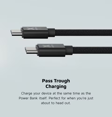 (67W) 45000mAh Fuel Series 5 Dual USB C / USB A Powerbank Power Delivery Ladegerät (FS5451) Midnight Black