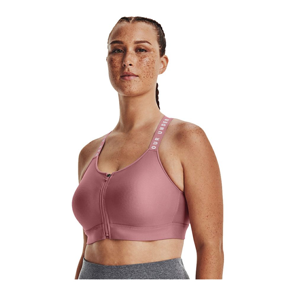 Under Armour UA INFINITY - Brassière Femme pink elixir/white