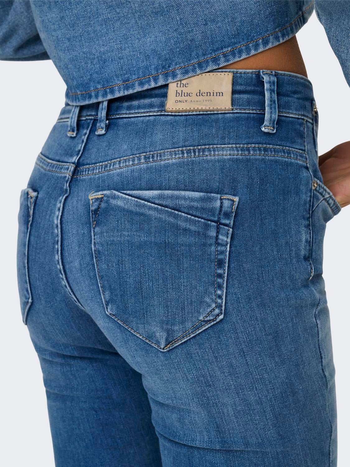 ONLBLUSH Mittlere Taille Skinny Fit Jeans Medium Blue Denim