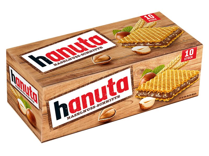 Ferrero Hanuta 10 Stück Waffelspezialität mit Kakaocreme