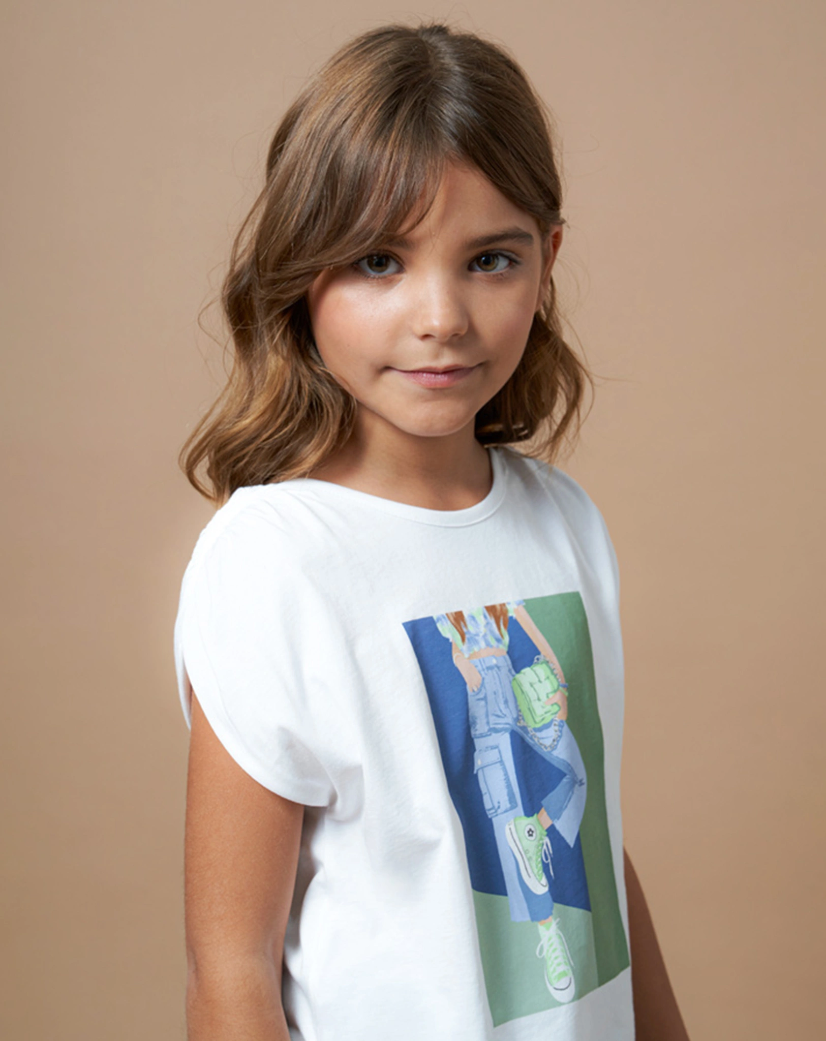 T-Shirt HOLLY GREEN ärmellos in weiß/minze
