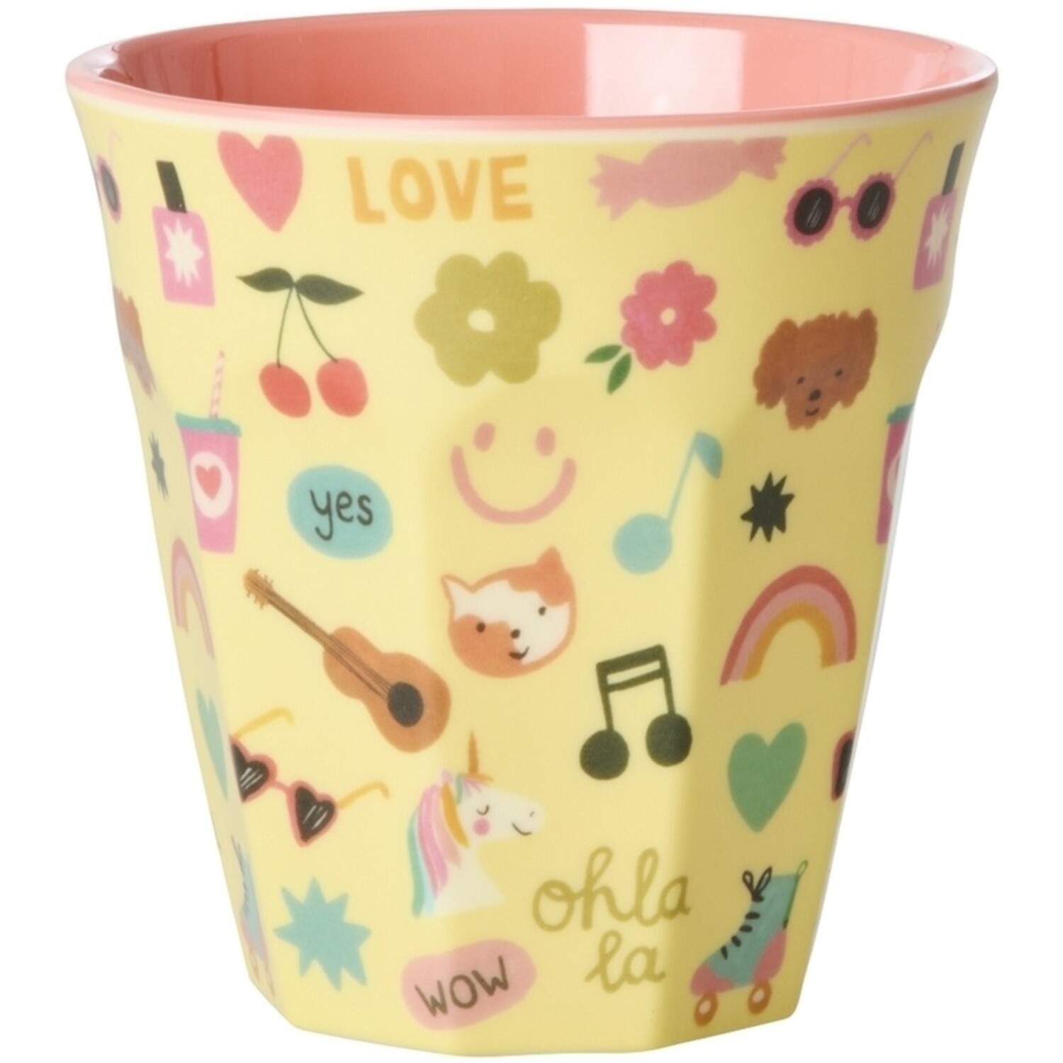 Rice | Melamine cup with Unicorn love print | Medium 250ml