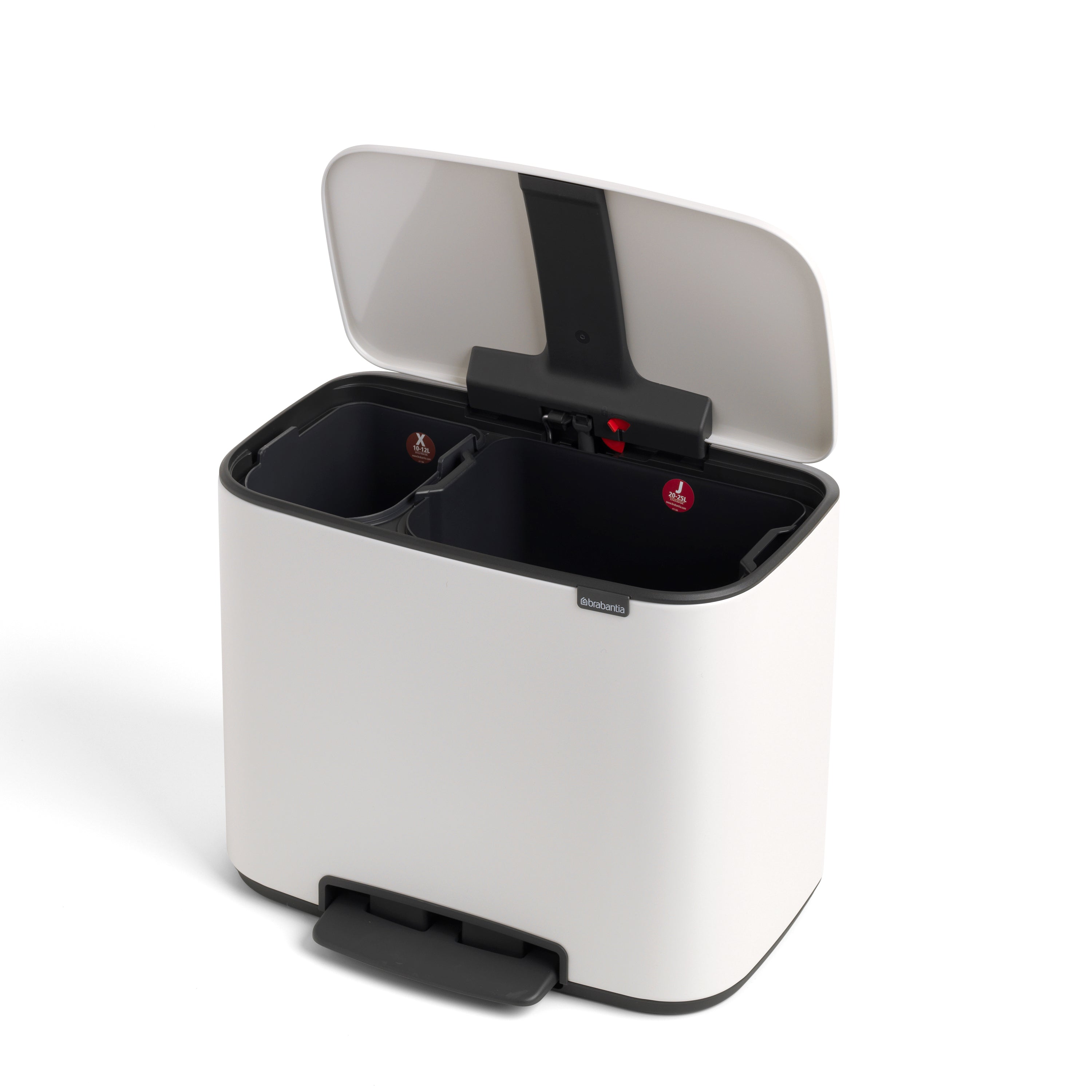 Brabantia Bo Pedaalemmer 11 +  23 L - Wit