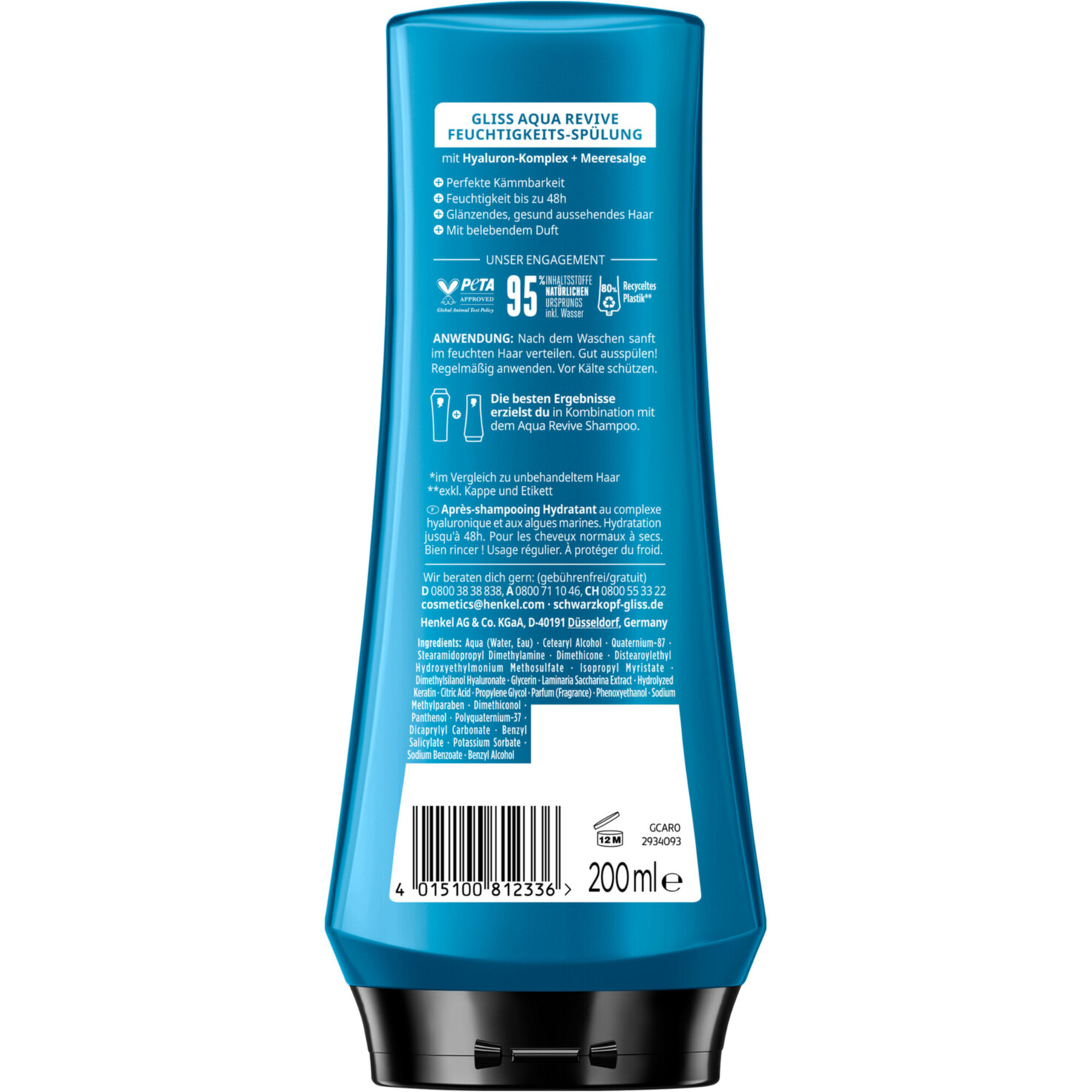 Schwarzkopf Gliss Spülung Aqua Revive
