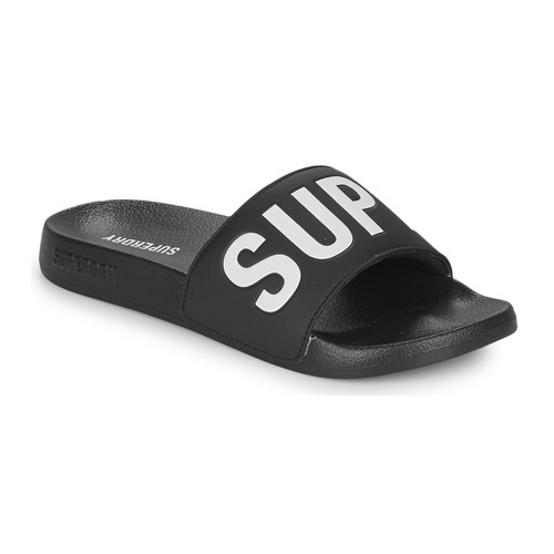 Superdry - CODE CORE POOL SLIDE - Noir