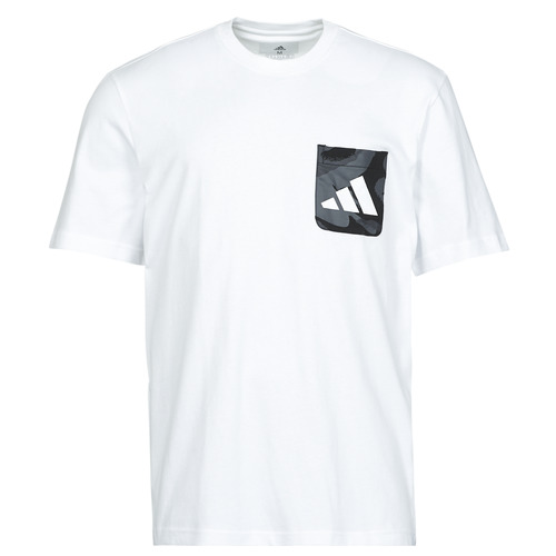 adidas Performance - CAMO PKT TEE - Blanc