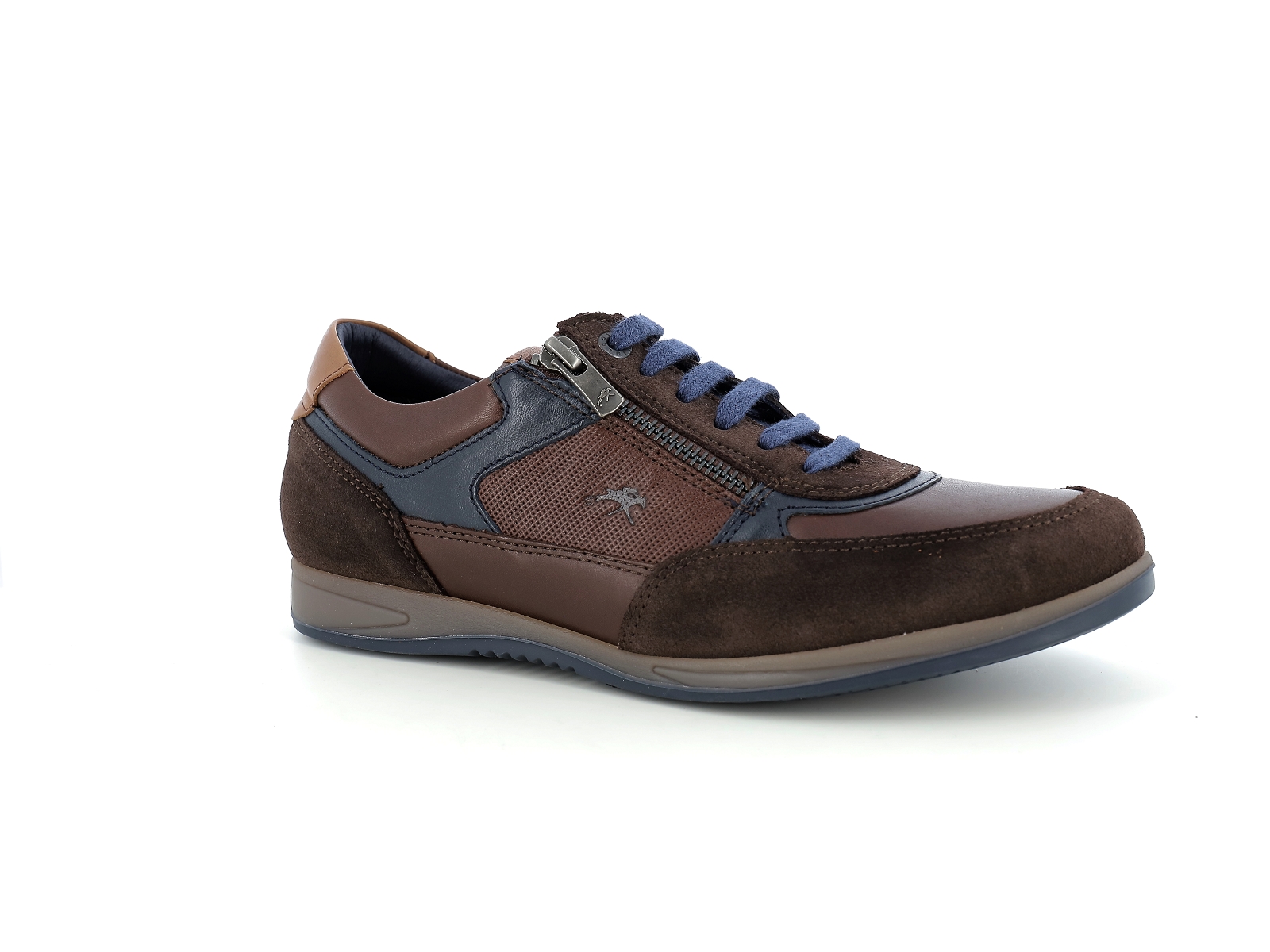 Fluchos-F1288 Cuir Marron Bleu