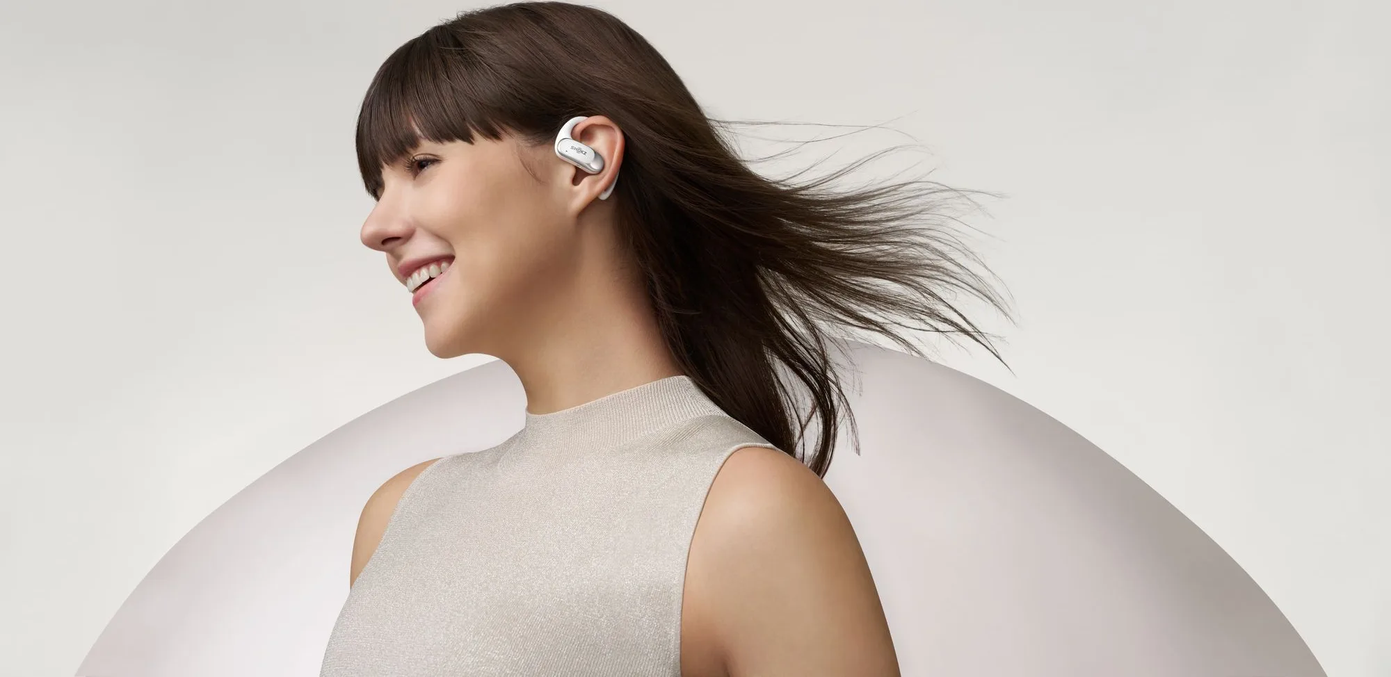 Shokz OpenFit Air Blanc Écouteurs True Wireless