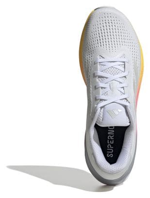Chaussures Running adidas Supernova Rise Blanc/Rose/Orange Homme