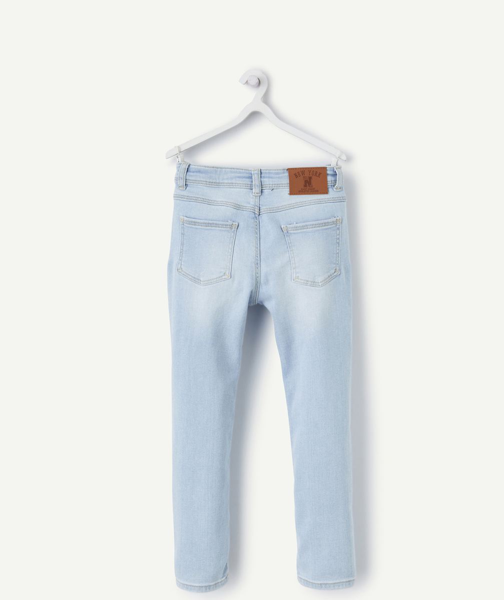 pantalon slim garçon en denim light low impact