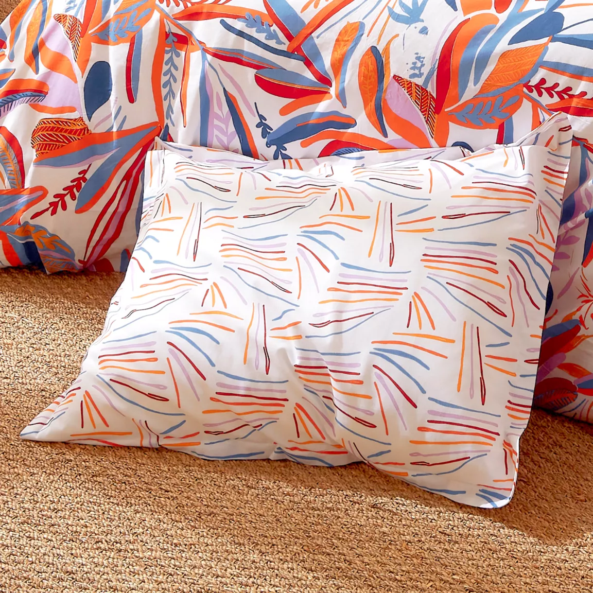 Taie d'oreiller rectangulaire coton (50 x 70 cm) Perroquet Salsa Multicolore
