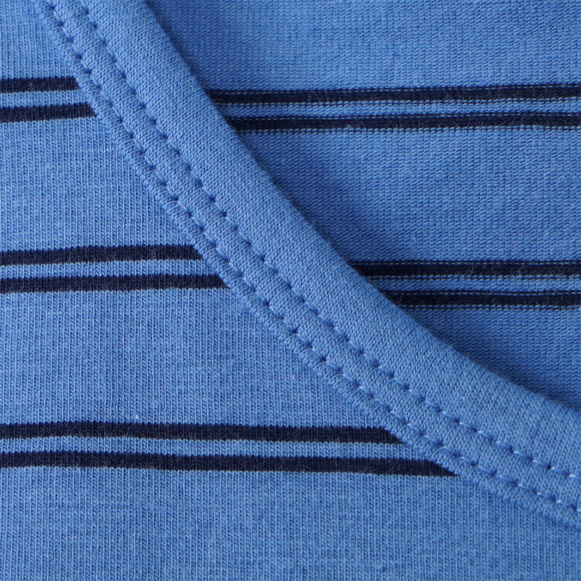 Yigga 2 Jungen Unterhemd mit Streifen blau / dunkelblau