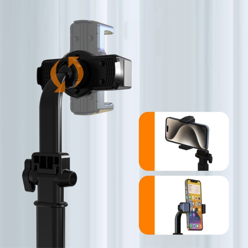 (20-30cm) Smartphone / Handy Tischständer Halterung mit Kugelgelenk   Höhenverstellbar - Schwarz