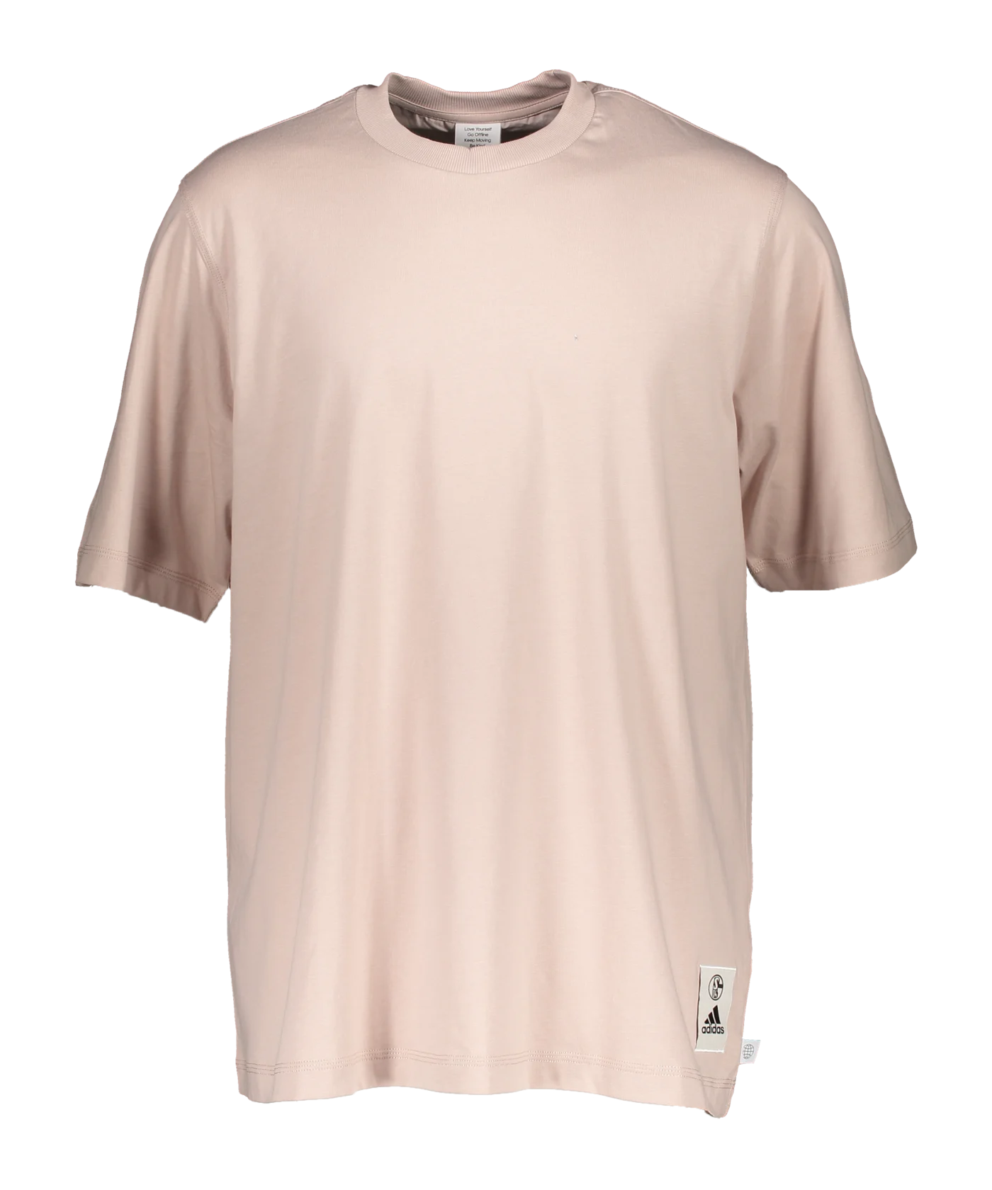 adidas FC Schalke 04 Lounge T-Shirt Rosa Beige