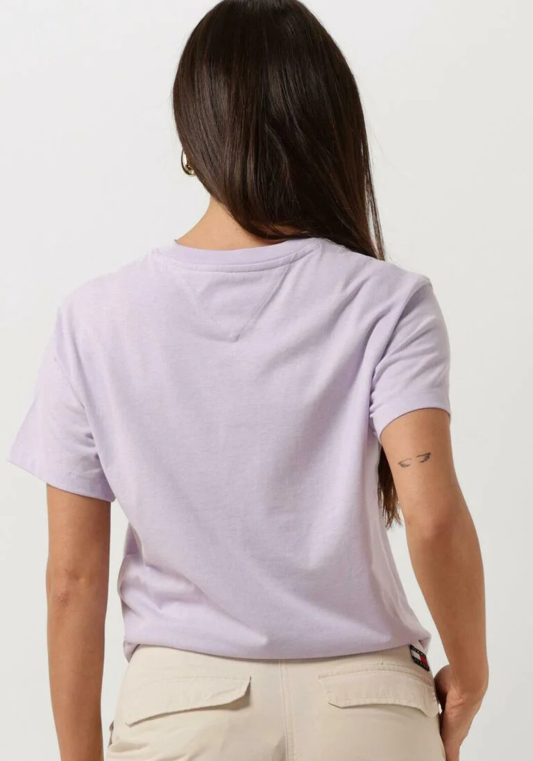TOMMY JEANS lila tommy jeans t-shirt tjw bxy badge tee