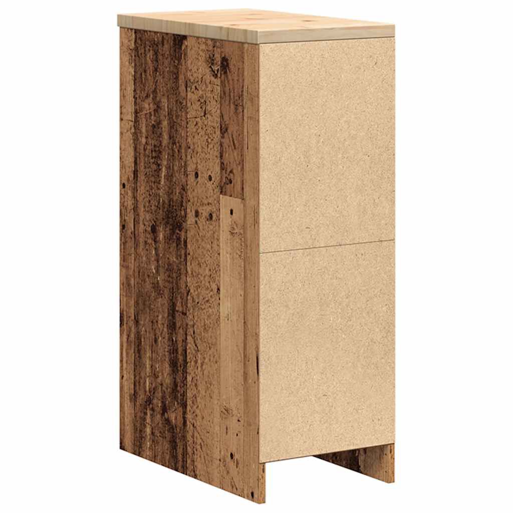 vidaXL Garagekast antiek hout 30x51x85 cm