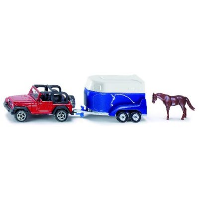 1:87 Jeep W/Horse Trailer