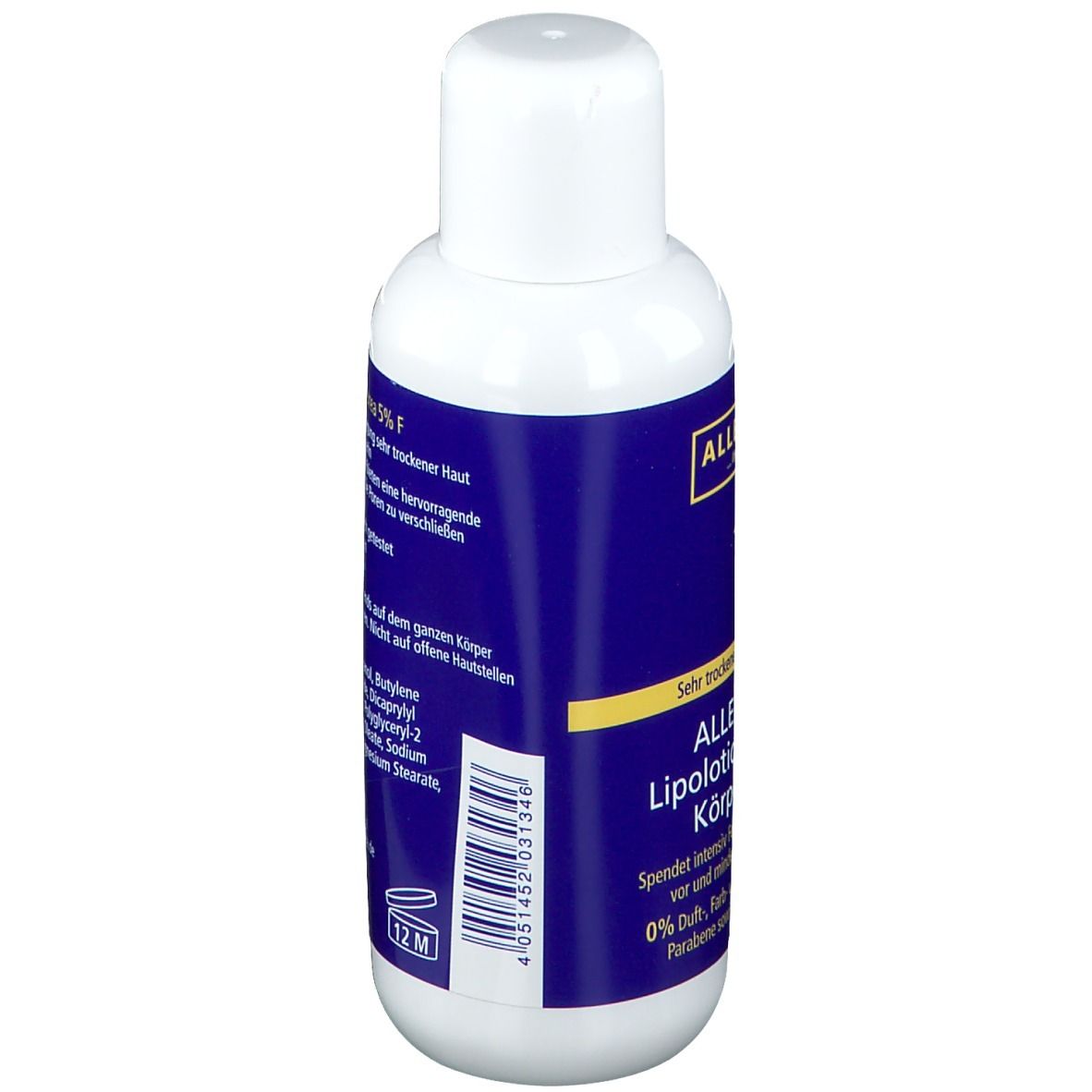 ALLERGIKA® Lipolotio Urea 5% F - Feuchtigkeitsspendende, rückfettende Körperpflege bei sehr trockener, gespannter und schuppiger Haut, Xerosis oder Diabetes
