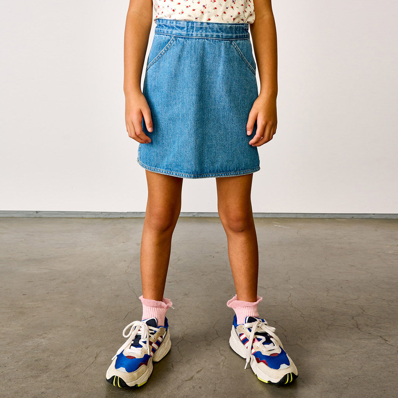Bellerose Jupe en Jean en Coton Pretty bleu denim