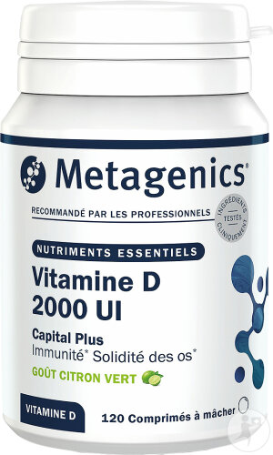 Metagenics Vitamine D 2000 UI Capital Plus F 120 Comprimés À Croquer