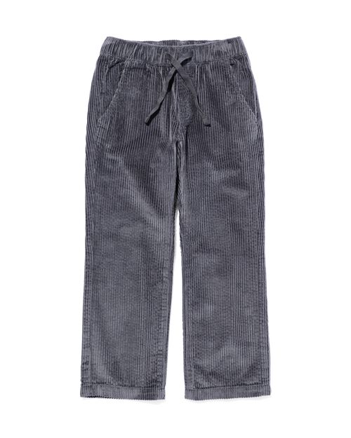 pantalon en velours côtelé enfant gris foncé