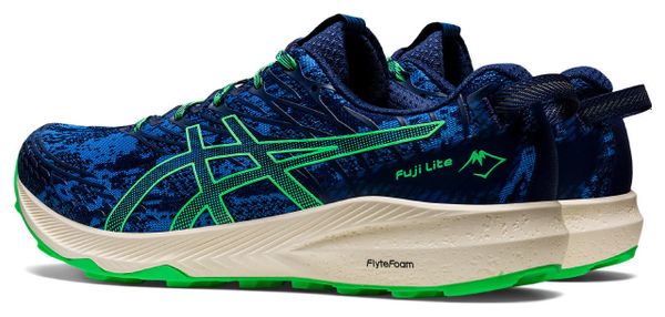 Chaussures Running Asics Fuji Lite 3 Bleu Vert