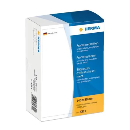 HERMA Frankieretiketten doppelt, 140 x 50mm, 500 Stück