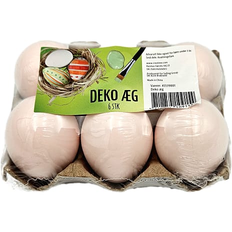 DIY påskeæg 6-pak - flere varianter - assorteret