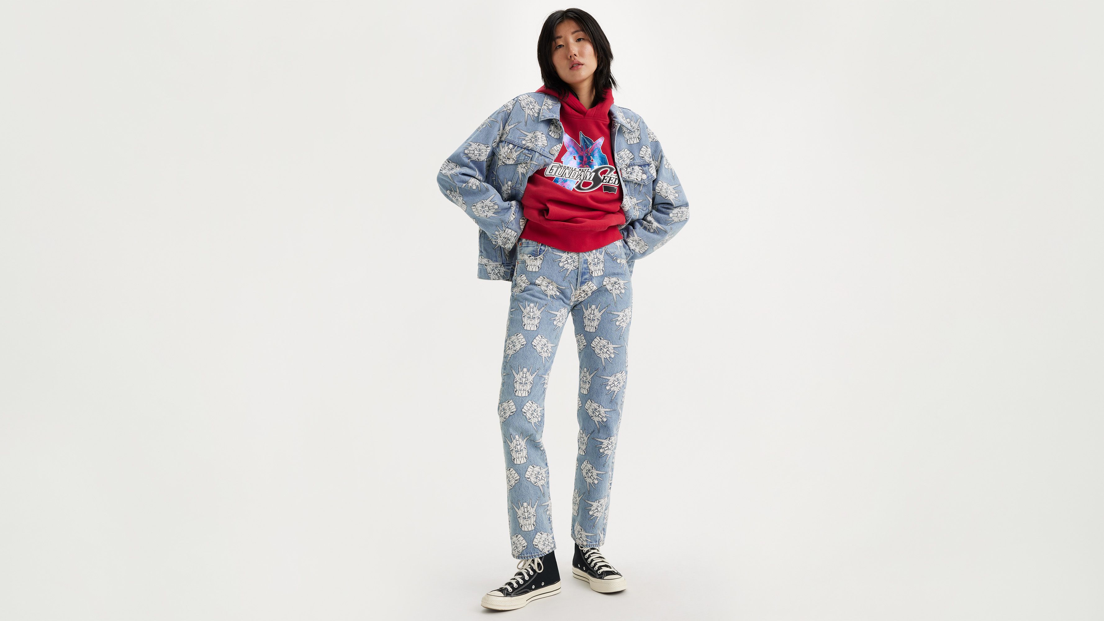 Jean 501® ’93 Straight Levi's® x Gundam SEED - Starfighter - Bleu