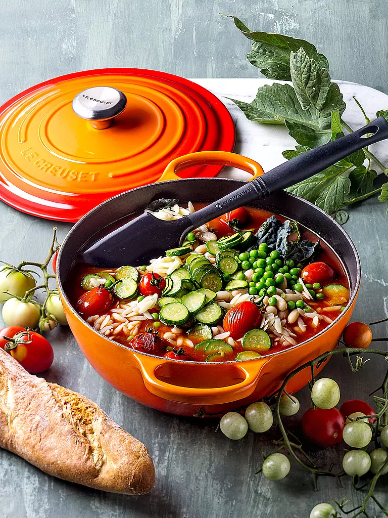 LE CREUSET Kochtopf 26cm LA MARMITE SIGNATURE Ofenrot  orange