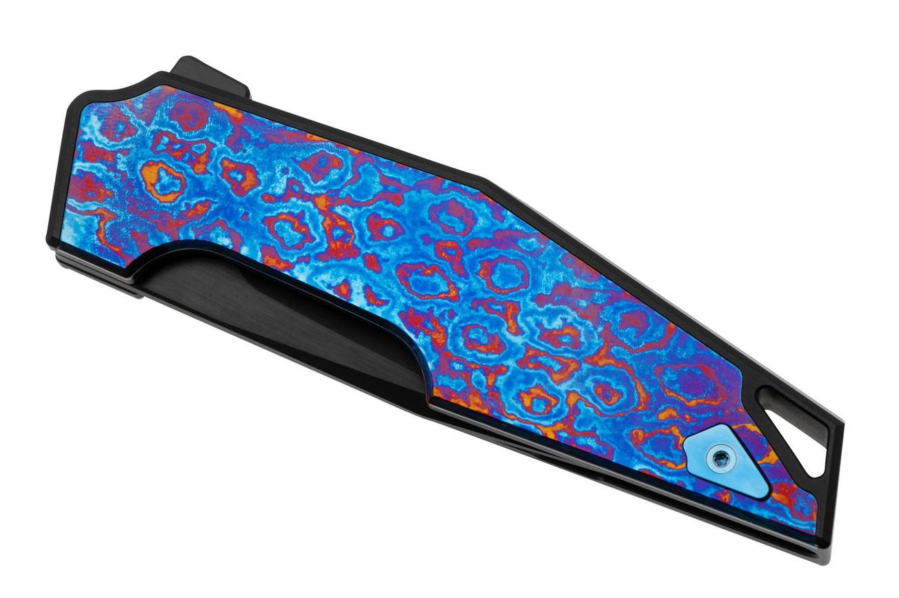 WE Knife OAO One And Only WE23001-4, Blackwashed CPM 20 CV, Black Titanium Timascus, zakmes