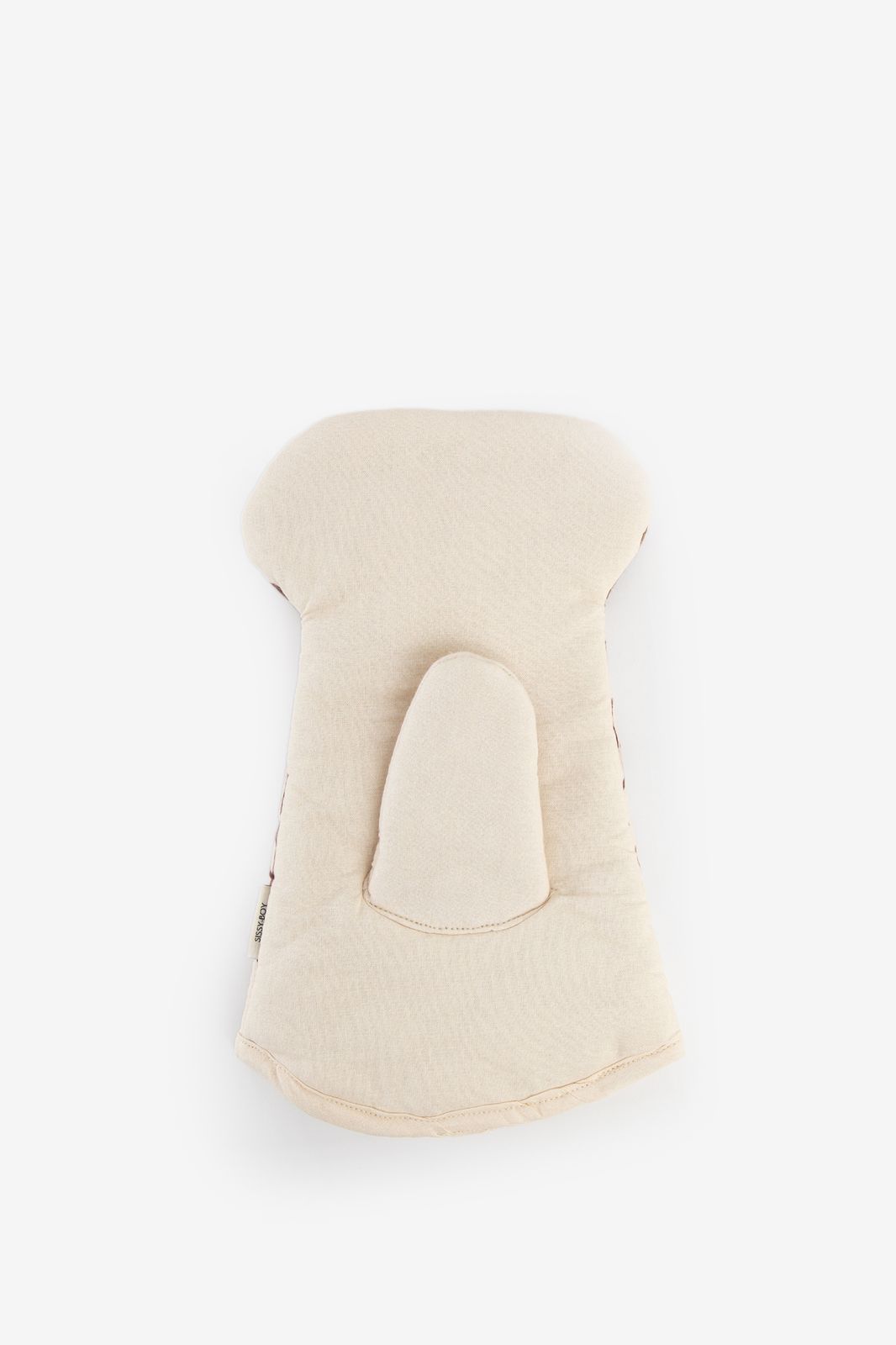 Beige ovenwant met hond
