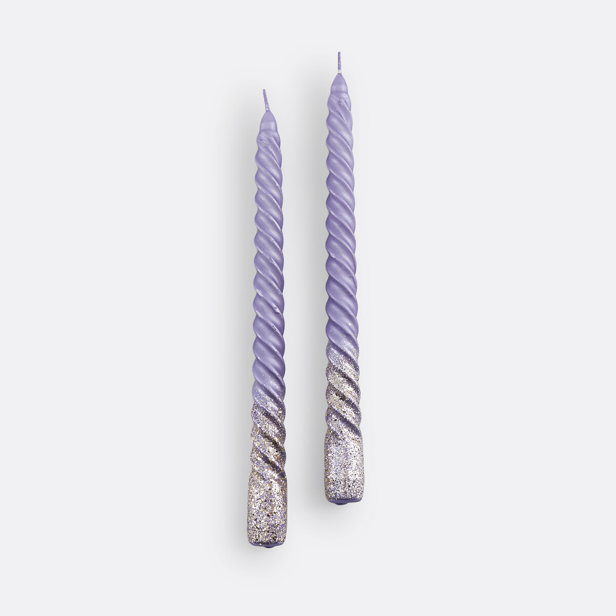 LA REDOUTE INTERIEURS<br>Conjunto de 2 velas torcidas com glitter, Caspar
