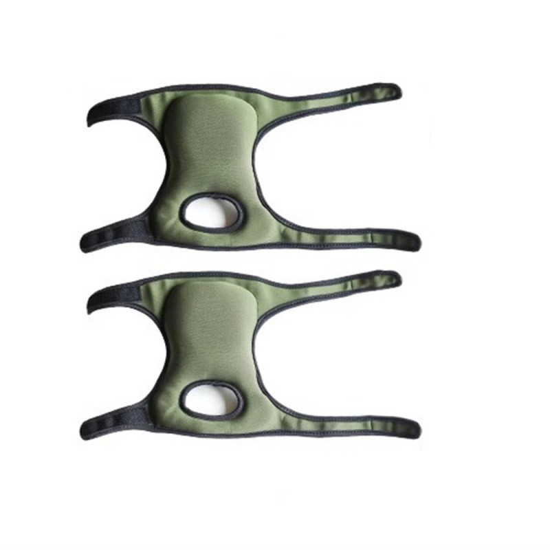 (1 Paar) Handwerker Knieschoner Verstellbare Outdoor Kniepolster für Boden Reparaturen / Garten Arbeit - Schwarz