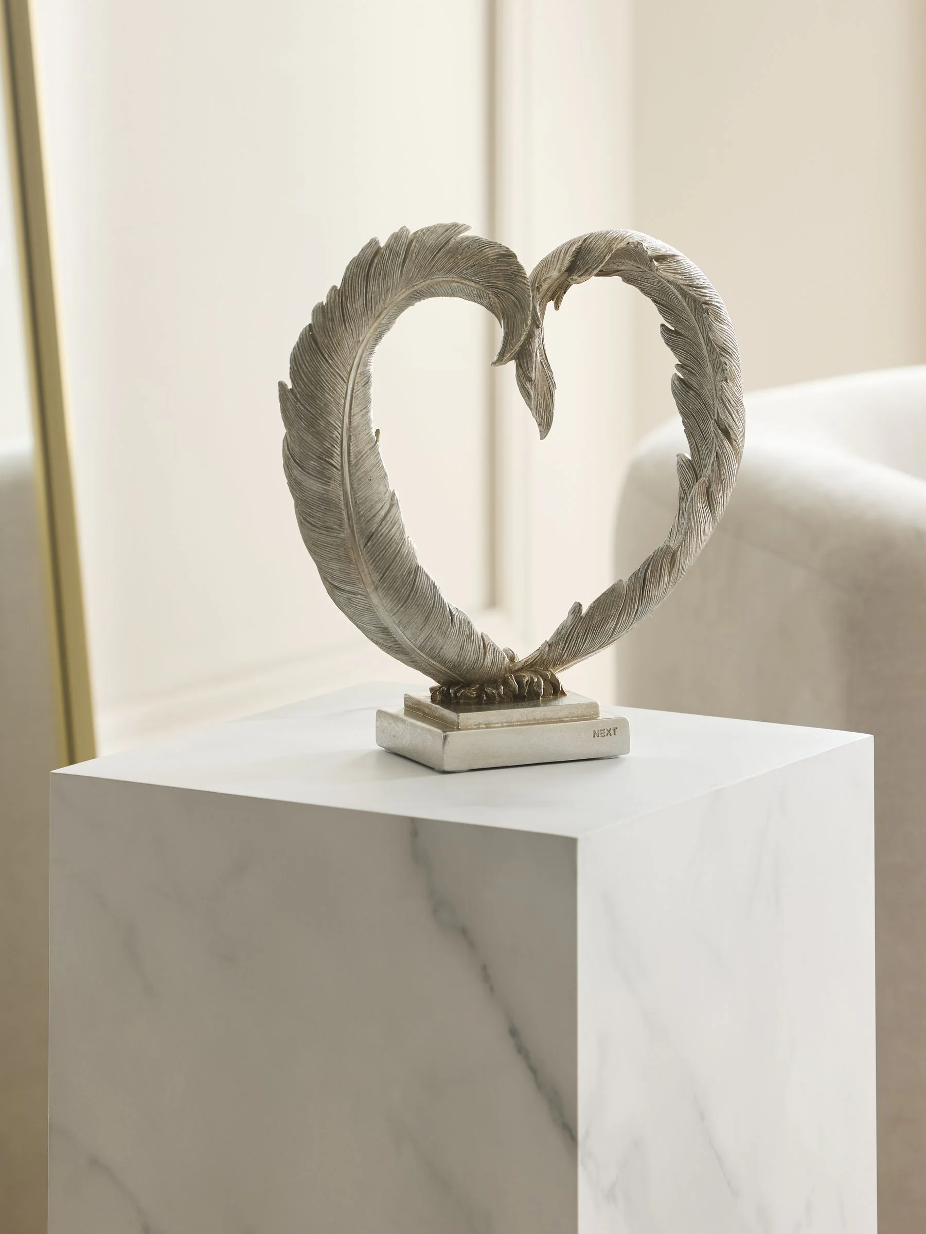 Feather Heart Ornament