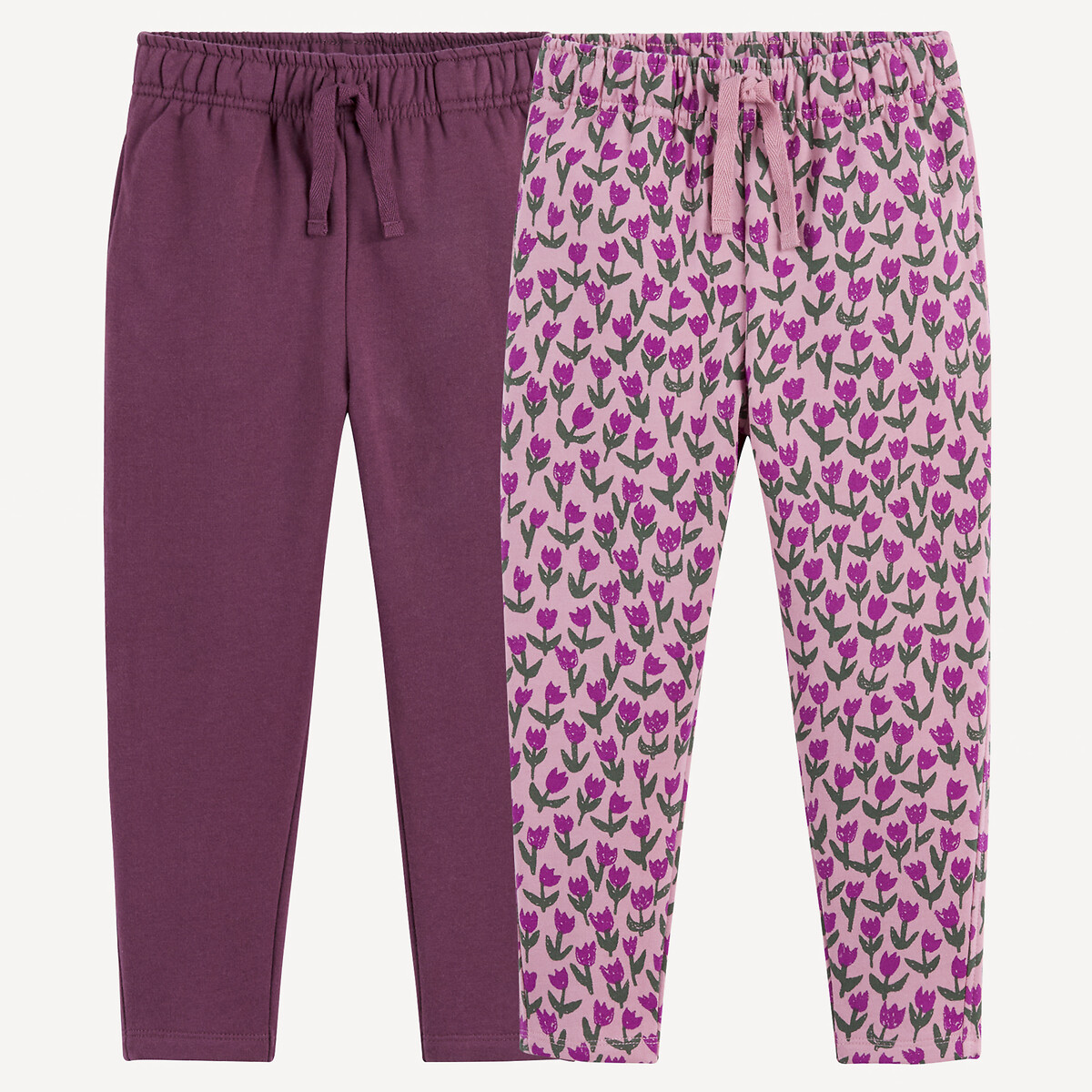 COLEÇÃO LA REDOUTE<br>Conjunto de 2 calças de jogging
