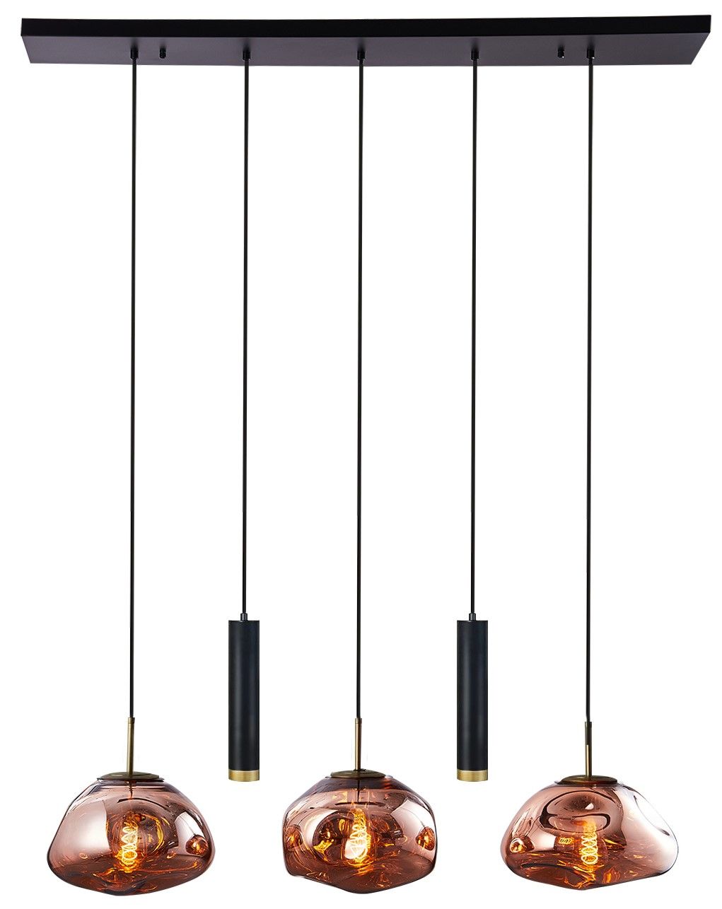 Hanglamp 5-lichts Rose Melt B120 x D20 cm