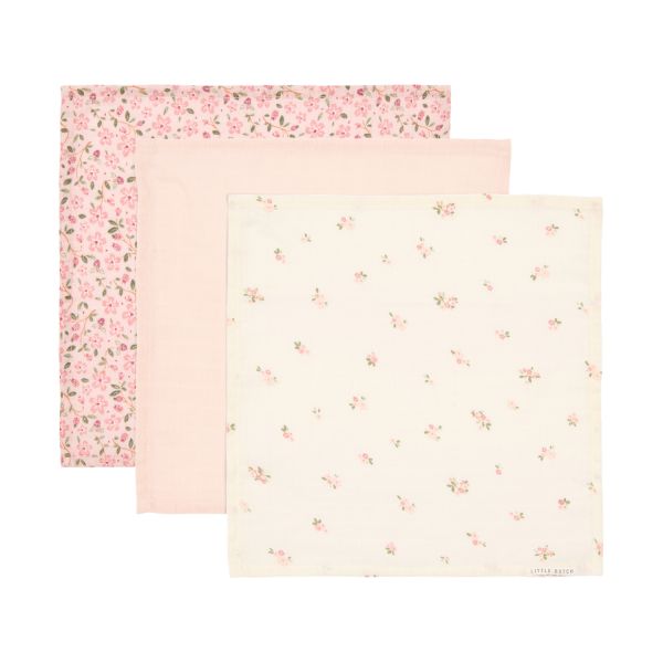 Little Dutch Monddoekjes - Fairy Garden - Set van 3 - 25 x 25 cm - Hydrofiel