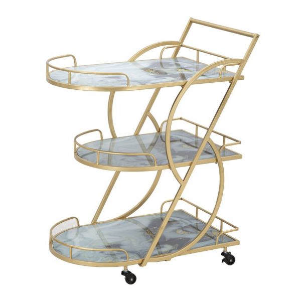 Mauro Ferretti Carrinho Mistura de Vidro Mármore CM71X45.5X84.5 - 1425180000
