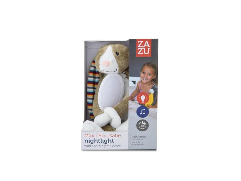 ZaZu Nachtlicht Hase Bo Stofftier mit sanftem, unaufdringlichem Licht