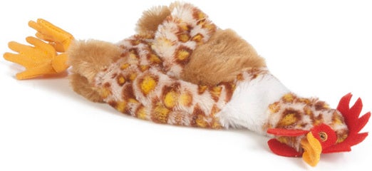 Beeztees hondenspeelgoed Flatinos kip bruin 25 cm