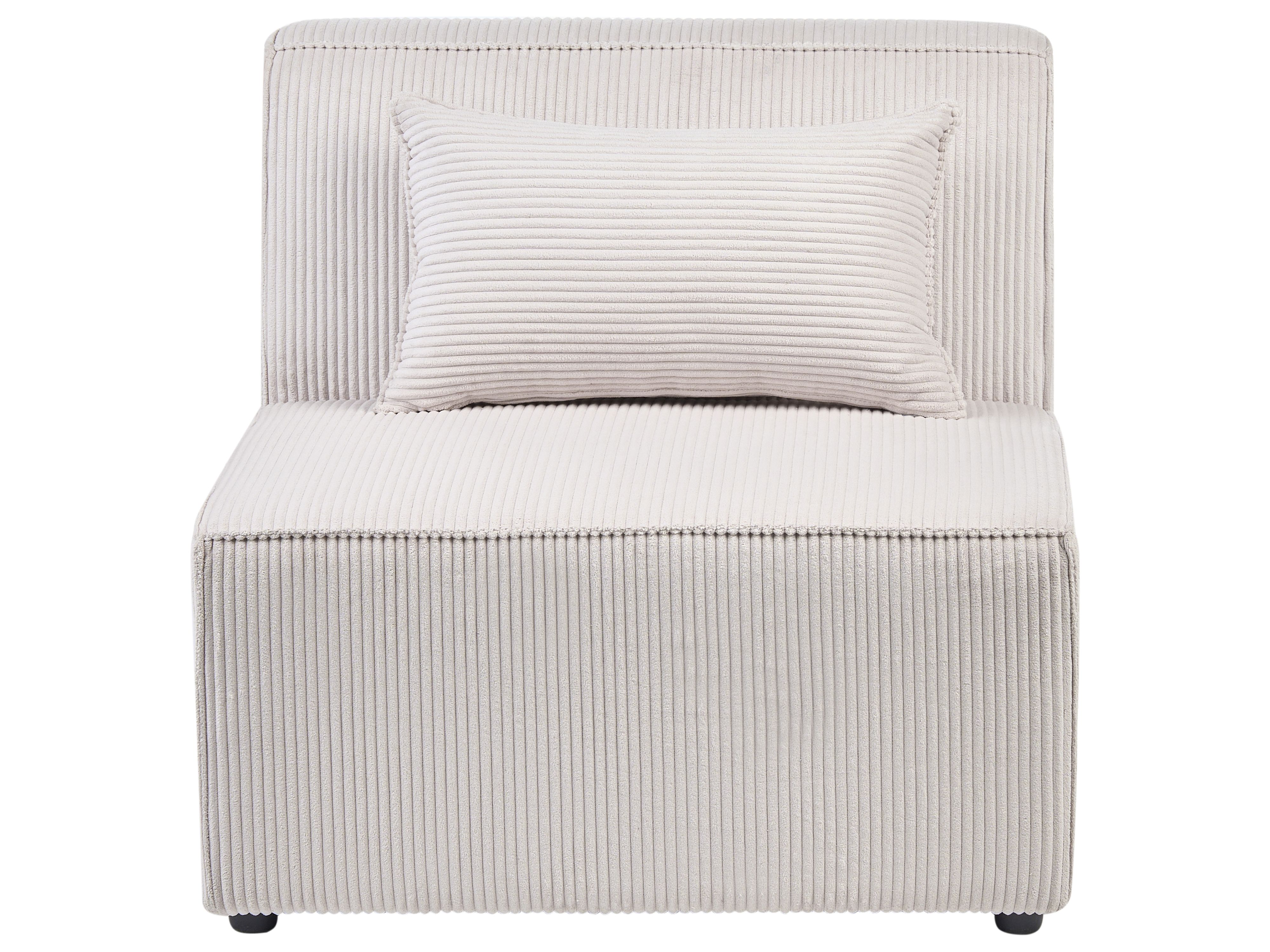 Modulaire hoekbank 4-zits LEMVIG Corduroy Beige linkszijdig
