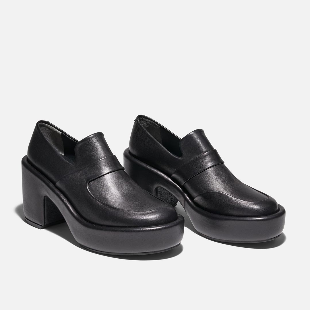 LOAFERS - DEVIN loafers, lambskin black || OUTLET